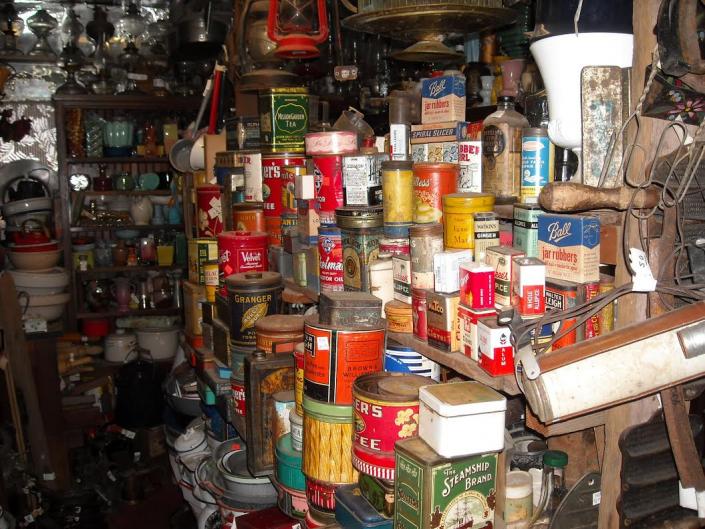 We have a large inventory of old cans, containers, tins and more. Enjoy a blast from the past when you search for antique collectibles at Ames Greenhouse Floral & Antiques!