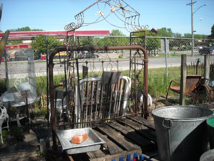 these heavy metal arches will stand up to wind and weather $500. 